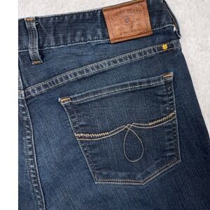 Lucky Brand Lola Bootcut Jeans Women 10/30 LONG Indigo Dark Wash Stretch Cowgirl